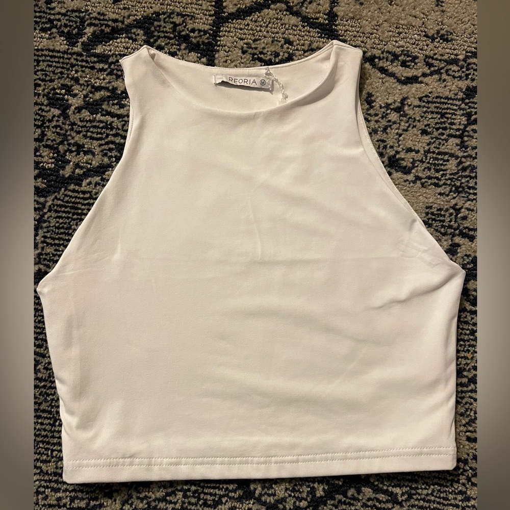White crop top